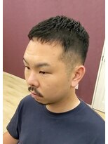 ブルブンガ(Berbunga) 【アイロンパーマ】濡れパンフェードカット×ショートバング