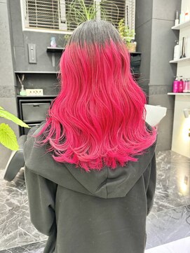 チュダック(ChuDuck) 韓国風《ベリーピンク》ハイトーン/ケアブリーチ/ダブルカラー