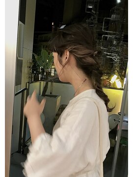 金子美容室 編みおろしアレンジ
