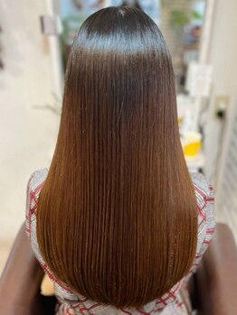 クッキー ヘアーアンドメイク(COOKIE Hair&Make)の写真/【鶴屋0分】世界初!キューティクルケラチン配合[アローブ]4STEPトリートメント導入☆髪内側の土台作りに♪