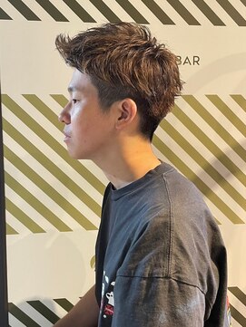 バーバーバー アカバネ(BARBER-BAR AKABANE) バーバーが作るアップバング爽やかショート ヘアカラー#2