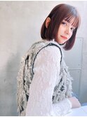 mowen 南堀江　ミニボブ　暗髪