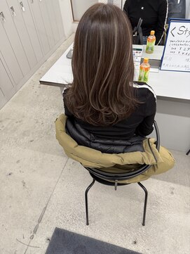 クレア 上大岡(CREA) ハイライトバレイヤージュダブルカラーケアブリーチ30代40代50代