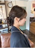 ヘアセット/シニヨン/ヘアアレンジ/結婚式ヘア/お呼ばれヘア