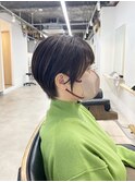 ☆細めハイライトボブフェザーショートマロンベージュ[船橋]