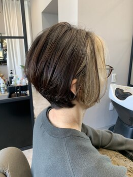 ポノフォーヘアー(PONO for hair)の写真/ただ染めるだけじゃつまんない！ダメージやデザインに向き合う白髪染めを使わない透明感カラー♪