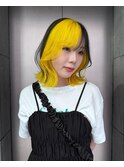 ビビットイエロー×ブラックローライト