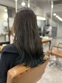 シアン 橋本店(Shian)&nbsp;グラデーショングリーン×オリーブベージュウェーブ