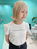 ユー イケブクロ(u Ikebukuro)&nbsp;切りっぱなしボブ/タッセルボブ/レイヤーボブ/ホワイトブロンド