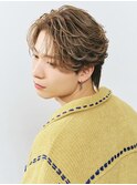 韓国ヘアカルマパーマコンマバングセンターパートフェザーパーマ