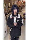ブルーラベンダー×ポイントエクステ