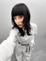 ヴァーディ オモテサンドウ(Vardy omotesando)&nbsp;layer/レイヤーカット ミディアム 黒髪