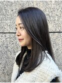 髪質改善 ストレートヘア 乾燥対策 ブルーブラック 艶髪