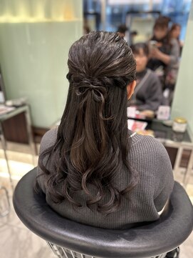 アピッシュ ギンザ(apish ginza) 浅子小百合/結婚式にオススメハーフアップ