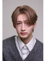 メンズサロン キング 心斎橋店(Men’s salon K!ng) 韓国マッシュセンターパートツーブロックメンズハイライトウルフ