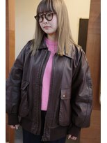 チャプター 問屋町(chapter)&nbsp;髪質改善ケアブリーチダブルカラーミルクティーベージュ韓国ヘア