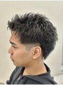 MEN’S HAIR/波巻ツイストスパイラル/フェザーパーマ/伊勢崎