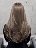 【40代50代】小顔くびれレイヤー×髪質改善グレージュで上品美髪