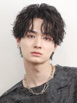 オーシャントーキョー 原宿(OCEAN TOKYO)&nbsp;メンズ韓国センターパート波巻きシャドウパーマ