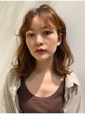 ミディアムふんわりスタイリング