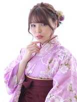 マルシェ(marche)&nbsp;卒業式ヘアアレンジ☆編み込みアップスタイル