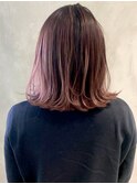 ピンクヘアー秋色ピンクグレープフルーツ_ba287592