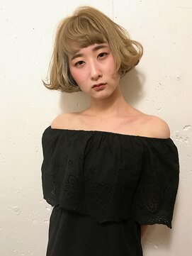 ディーカヘアーセンダイ(Di KA HAIR sendai) フレンチ/ガーリー/ボブ/ベージュ/ボブ/マチルダ/アンニュイ