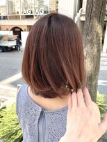 アンビエンテ(ambiente)&nbsp;伸ばしかけヘア　ほんのりピンクブラウン