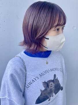 シュリット(schritt) 外ハネボブ　ダークバイオレット　schritt mutsuki