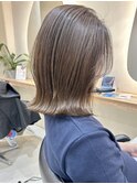 ナチュラルボブフルカラーケアブリーチダブルカラーミニボブ韓国