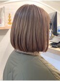 ミルクティーベージュダブルカラーインナーカラーケアブリーチ