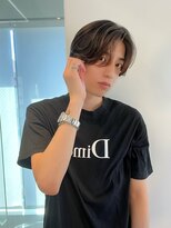 ノク(nok)&nbsp;センターパート_暗めカラーグランマッシュデザインカラー