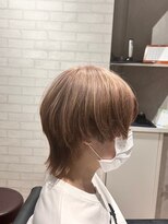 ビスイル 秋葉原店(Vis ill) ダブルカラー/ケアブリーチ/ベージュピンク/ミニウルフ/リタッチ