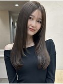 ダブルカラー外ハネボブインナーカラーハイライトケアブリーチ