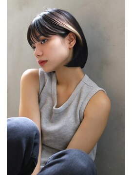 マルフェ 天王寺(marfe) 【marfe】マッシュボブ_黒髪ボブ_ポイントカラー