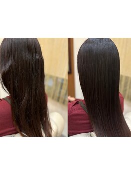 縮毛矯正／髪質改善特化サロン★クセやうねりを解消し扱いやすい自然な美髪へ