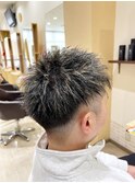 メンズハイライトメッシュツーブロックショート