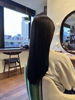 エルサフィロ キタハマ(el zafiro kitahama)&nbsp;20×30×40代×透明感×ロング×髪質改善×透明感×グレージュ