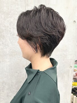 モリオ(morio) =大人女子くせ毛風パーマショートボブニュアンスパーマ30代40代