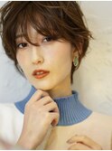 ニュアンス小顔☆フェザーショート/髪質改善20代~50代