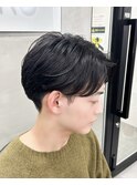 曲がる縮毛矯正/フェザーパーマ/毛流れ