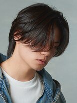 センターパートニュアンスパーマ韓国カルマパーマコンマヘア