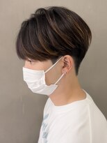 シースルーマッシュナチュラルマッシュメンズ韓国ツーブロック