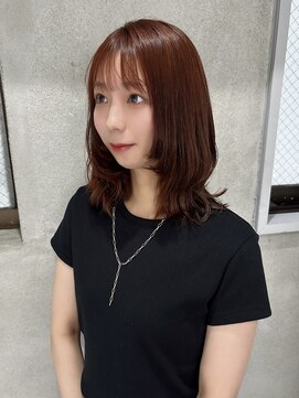 スウィープ(sweep) オレンジカラー レイヤーカット