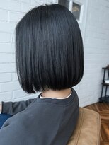 アトリエ ミム 二子玉川店(atelier mim) ブルーグレー 寒色系カラー ミニボブ 髪質改善 ダメージレス
