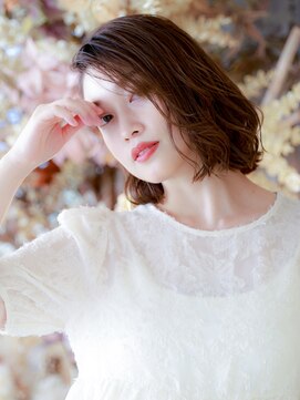 ジェニーバイメノン(JENNIE by Menon) 暗めカラー　ミディアム　レイヤーボブ