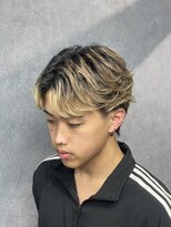 クレオ 福大通り店(CREO)&nbsp;金髪×センターパート