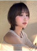 外ハネボブラインボブ切りっぱなしボブヘイリーボブ大人ボブ