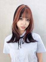 アルバム 銀座(ALBUM GINZA)&nbsp;前髪カットくびれミディブリーチ顔周りレイヤー_F41226