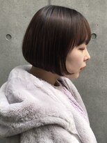 エッセンス(THE ESSENCE)&nbsp;minimum 切りっぱなしボブエアリーロング美髪ピンクブラウン